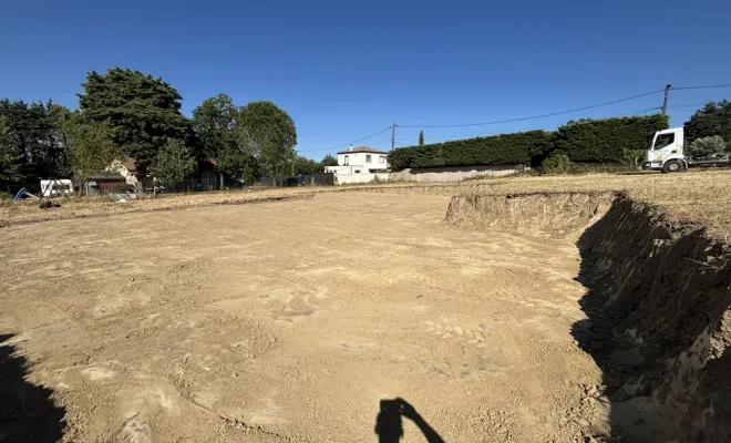 Terrassement d'une plateforme pour une maison à Carcassonne, Carcassonne, FERRAI Aménagement et Nature